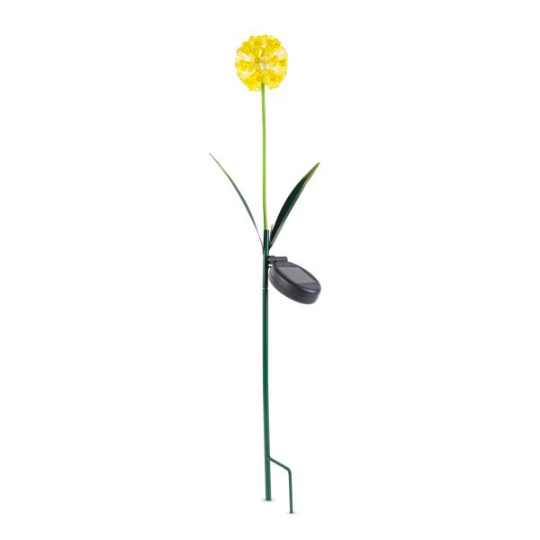Leszúrható szolár virág - hortenzia - 2 féle - 25 melegfehér LED - 13 x 7 x 65 cm    Garden of Eden 11738 - Image 4