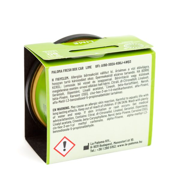 Illatosító - Paloma Fresh box - Lime - 25 g    Paloma P20187 - Image 2