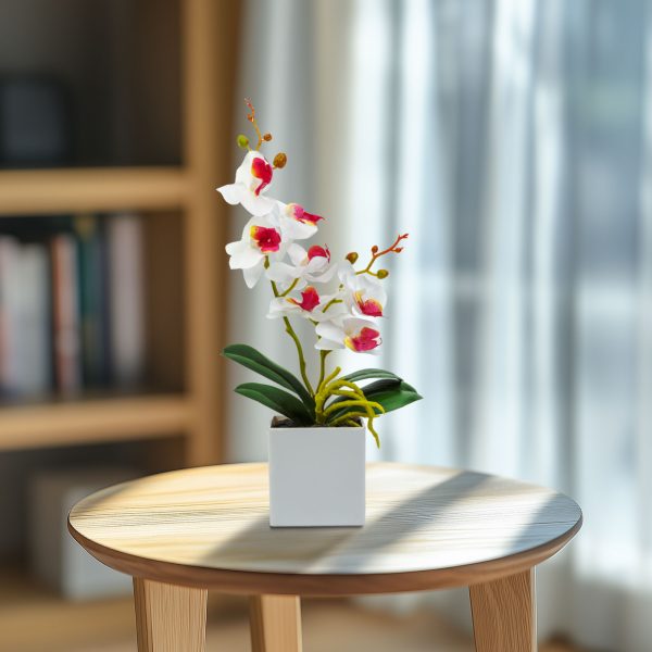 Műnövény dekoráció - orchidea - 3 féle - 37 cm     11902