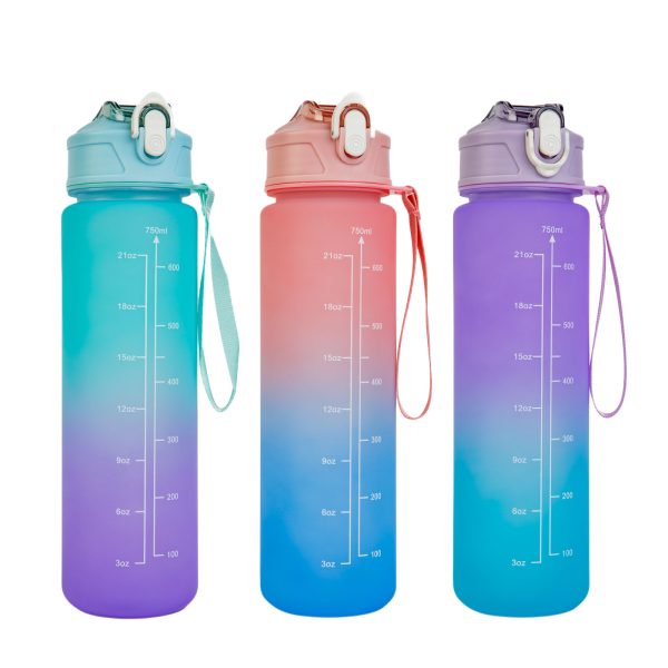 Sport kulacs - 750 ml - opálos - kék-lila színátmenetes    Family 57220