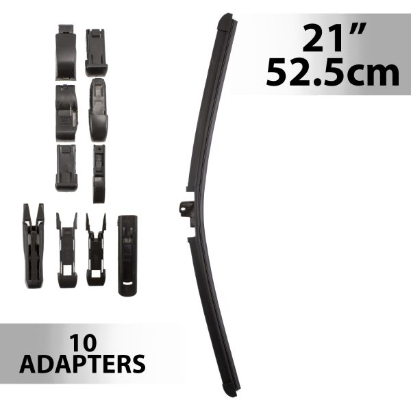 Ablaktörlő 21"/52,5 cm - 10 db adapterrel    Carguard 55741N