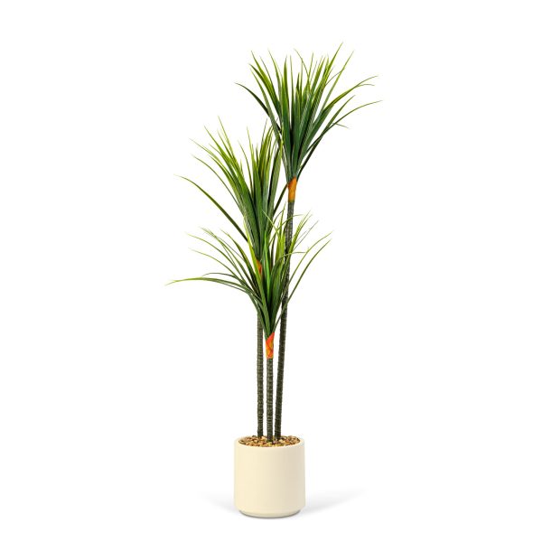 Műnövény dekoráció - Dracaena Marginata - zöld - 1,2 m     11903 - Image 2