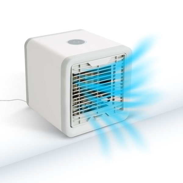 Mini léghűtő ventilátor - 5V USB - LED hangulatvilágítással     DA00914