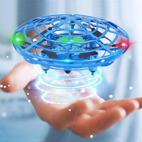UFO drón repülő gyerekjáték - LED-es, akkumulátoros - 11 x 11 x 4 cm     DA00149 - Image 3