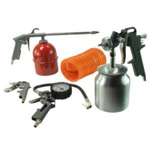 Általános szerszámkészlet - pneumatikus - levegő-, festék-, olajpisztoly - 5 db-os szett Carguard 55805K