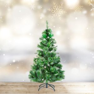 Műfenyő - 150 cm - ezüstfenyő dús ágakkal - PVC - havas     56482B
