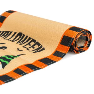 Halloween-i dekoráció - asztalterítő futó - halloween-i motívumokkal - 184 x 33 cm 56595B