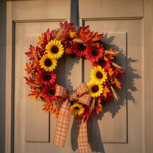 Őszi dekoráció - napraforgó - 3 féle - 4 db / csomag 59002