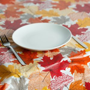 Őszi dekoráció - asztalterítő - flanel - 132 x 178 cm 59007