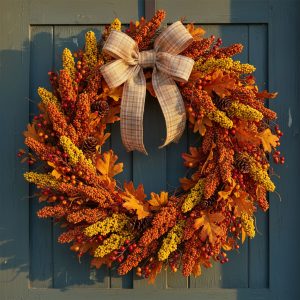 Őszi dekoráció - köles ág - 2 féle - 18,6 cm - 6 db / csomag     59016