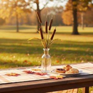 Őszi dekoráció - gyékény - 2 féle - 40 cm 59026