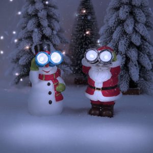 Szolár karácsonyi dekoráció - hidegfehér - 3 féle - 8 x 7,5 x 14 cm Garden of Eden 59763