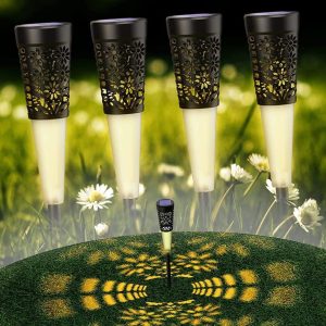 LED szolár lámpa - 5 LED - leszúrható - 600 mAh DA00274