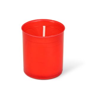 6 db-os mécses betét, szín: piros - Ø4,3 cm TW1001