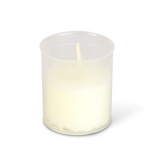 4 db-os mécses betét, szín: fehér - Ø5 cm TW1002