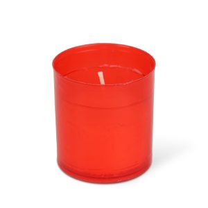 4 db-os mécses betét, szín: piros - Ø5 cm TW1003