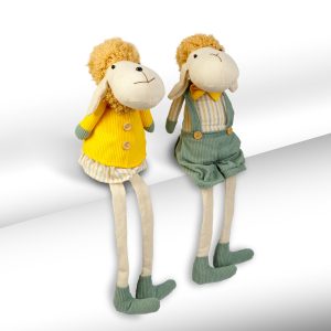 Textil dekoráció - bárány - 50 x 18 x 15 cm - 2 féle 11581