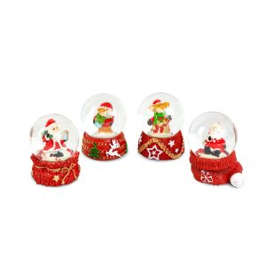 Karácsonyi hógömb - 4 féle - 12 db / display 58061E