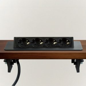 Rejtett elosztó - 4-es - Felnyíló kivitel - fekete Delight 20446BK