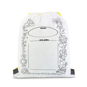 Színezhető tornazsák - 4 filccel - 33 x 27 cm 57317B