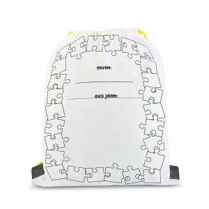 Színezhető tornazsák - 4 filccel - 33 x 27 cm 57317C