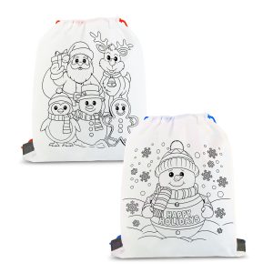 Színezhető tornazsák - 4 filccel - 33 x 27 cm - 2 féle 57317E