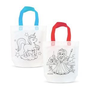 Színezhető ajándéktáska - 4 filccel - 24 x 22 cm - 2 féle 57318C