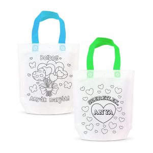 Színezhető ajándéktáska - 4 filccel - 24 x 22 cm - 2 féle 57318F