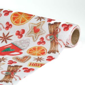 Asztalterítő futó - 180 x 28 cm - 70% poliészter, 30% pamut 58206J