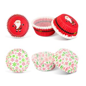 Karácsonyi muffinpapír - Mikulás - 40 db / csomag 58655A