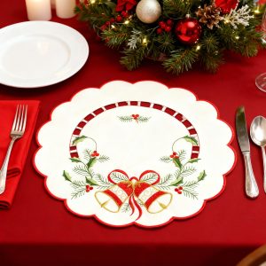 Karácsonyi asztalterítő - hímzett - 29 cm - 3 féle 59723