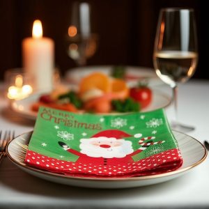 Karácsonyi papírszalvéta - Mikulás - 33 x 33 cm - 16 db / csomag 59735