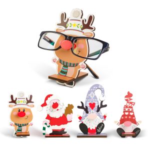 Karácsonyi dekoráció - asztali szemüvegtartó - 14 x 10 cm - 4 féle 59738