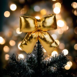 Masni dekoráció - csillogó arany - 21 x 19 cm 59745A