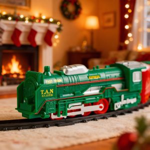 Karácsonyi kisvasút - világít - elemes - 3 féle pálya DA00350