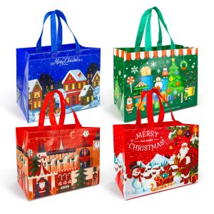Karácsonyi ajándéktáska - 31 x 25 x 17 cm - 4 féle 59728