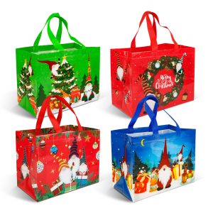 Karácsonyi ajándéktáska - 31 x 25 x 17 cm - 4 féle 59729