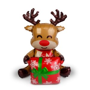 Karácsonyi lufi - rénszarvas - 60 x 65 cm 59743B