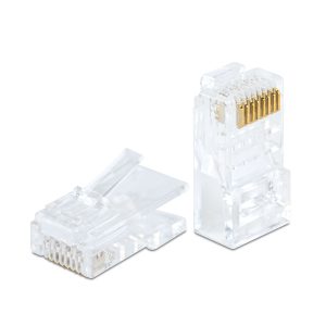 8P8C moduláris dugó - átmenő - UTP CAT6 RJ45 Delight 05232C