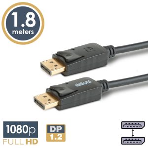 DisplayPort - Displayport kábel - 1.2 - 1080p - 1,8 m    Delight 20333A