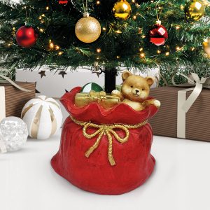 Karácsonyfatalp - mikulászsák - műkő - 41,5 x 31 x 42,5 cm 58592