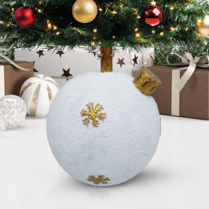 Karácsonyfatalp - gömbdísz - műkő - 41 x 41 x 47 cm 58593