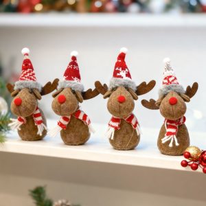 Karácsonyi manó - rénszarvas - 18 cm - 4 féle 59501