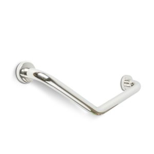 Fürdőszobai kapaszkodó - 45°-ban hajlított - rozsdamentes acél - krómozott - 25 + 25 cm    Bewello BW3035A