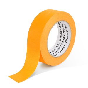Maszkolószalag - vízbázisú - 50 m x 24 mm - narancssárga - kültéri, hőálló Handy 11061
