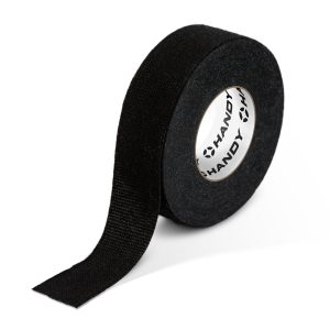 Öntapadós textil szalag - kábelkorbácsokhoz - 15 m x 19 mm x 0,3 mm - fekete    Handy 11070