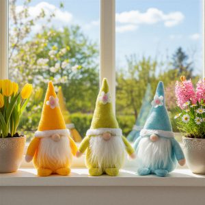 Textil dekoráció - manó - 20 x 11 x 9 cm - 3 féle     11585