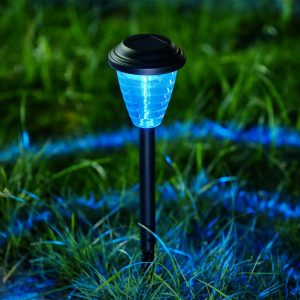 Leszúrható szolár lámpa - RGB LED - 9 x 36 cm - színváltós    Garden of Eden 13004