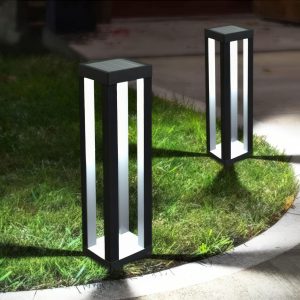Leszúrható szolár lámpa - 1 melegfehér SMD LED - 10,5 x 10,5 x 46 cm    Garden of Eden 13013