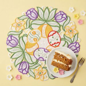 Húsvéti hímzett alátét -  Ø35 cm     57976